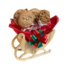 Wooden Sleigh Cookie Bouquet (1 Dozen)